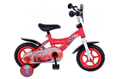 Bicicleta para niños de Disney Cars - Niños - 10 pulgadas - Rojo - Trapper