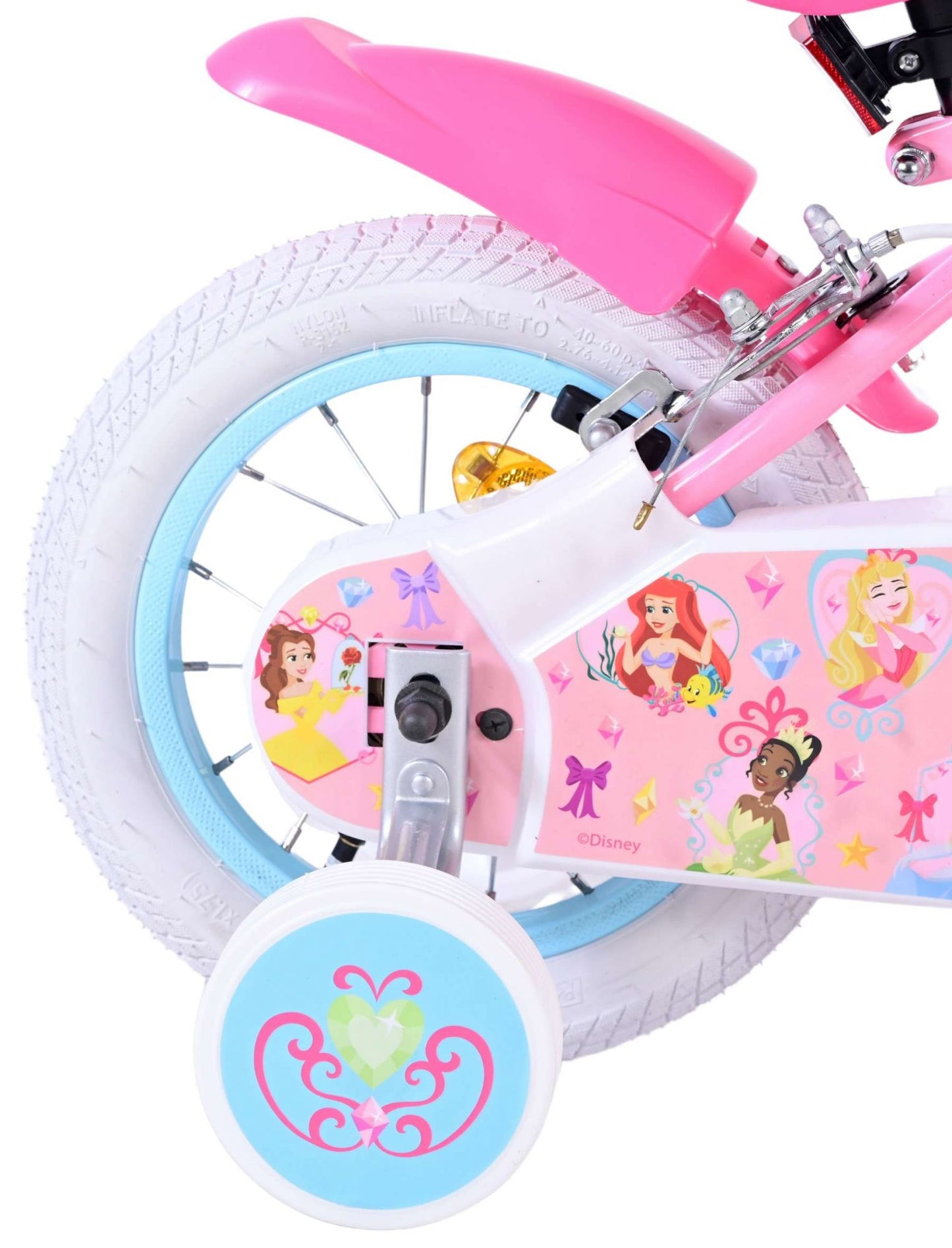 Disney Princess Kinderfiets Meisjes 12 inch Roze Twee Handremmen