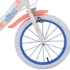 Stitch Stitch Kinderfiets Meisjes 16 inch Creme Koraal Blauw Twee handremmen