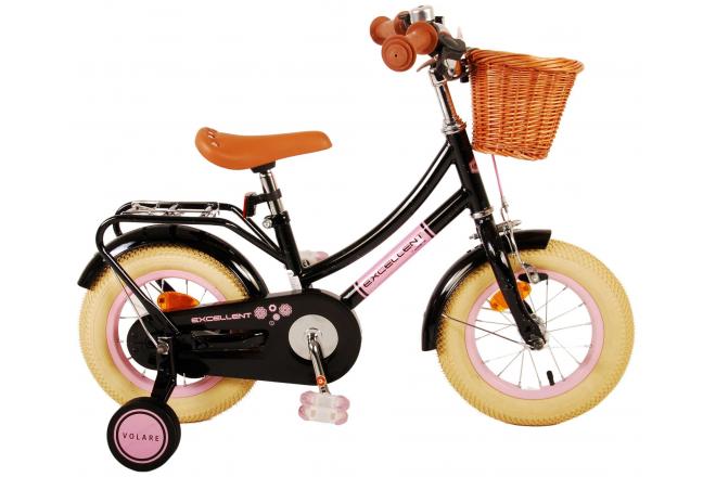 Volare Excelente bicicleta para niños - niñas - 12 pulgadas - negro