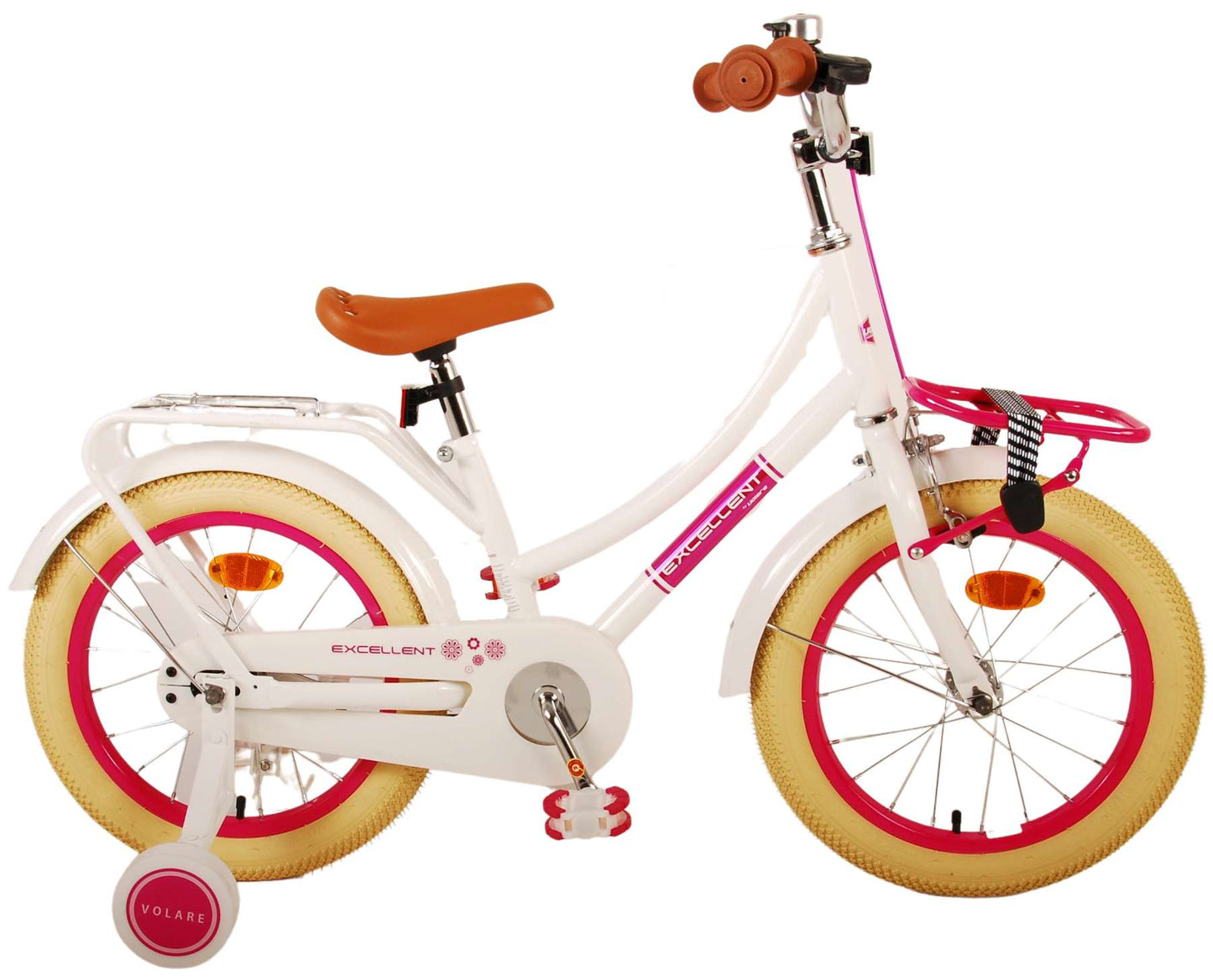 Volare Excelente bicicleta para niños - niñas - 16 pulgadas - blanco - 95% ensamblado