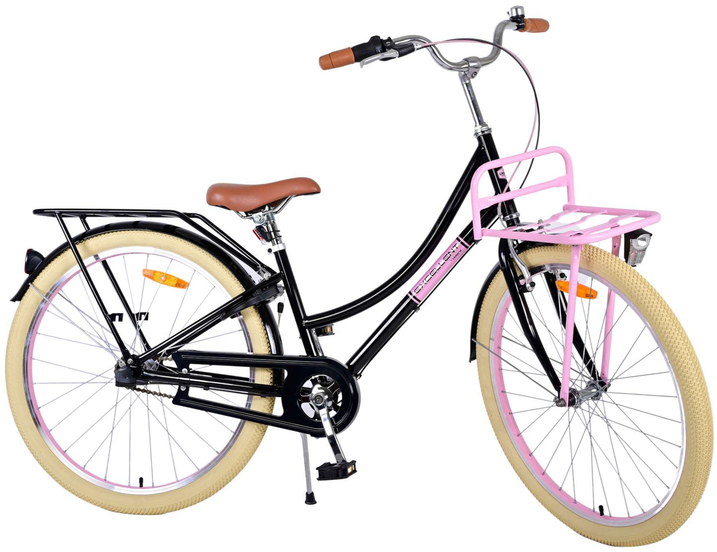 Volare Excelente bicicleta para niños - niñas - 26 pulgadas - negro - 3 engranajes