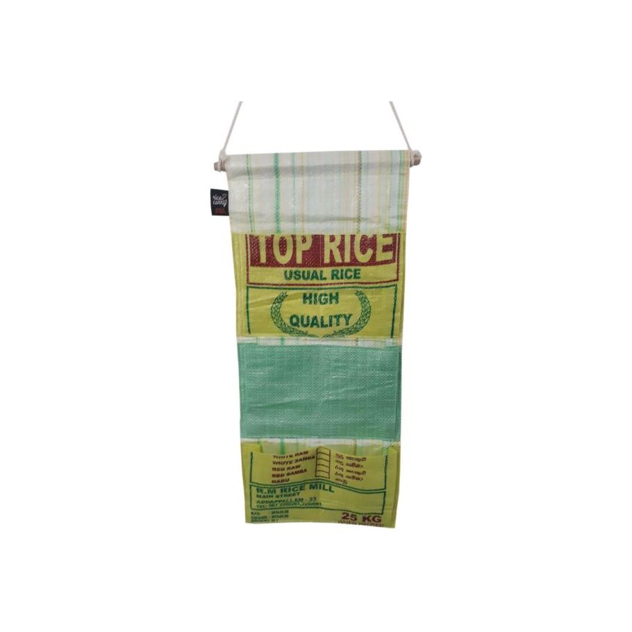 Organizador de pared de fairzone bolso de arroz reciclado