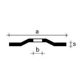 Frame di copertura bernese Metalline Standard 125x6x22.2 B