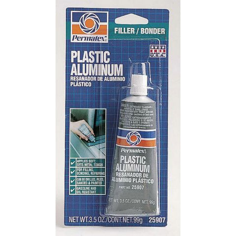 Filler permatex Plastica+tubo di alluminio 150 ml.