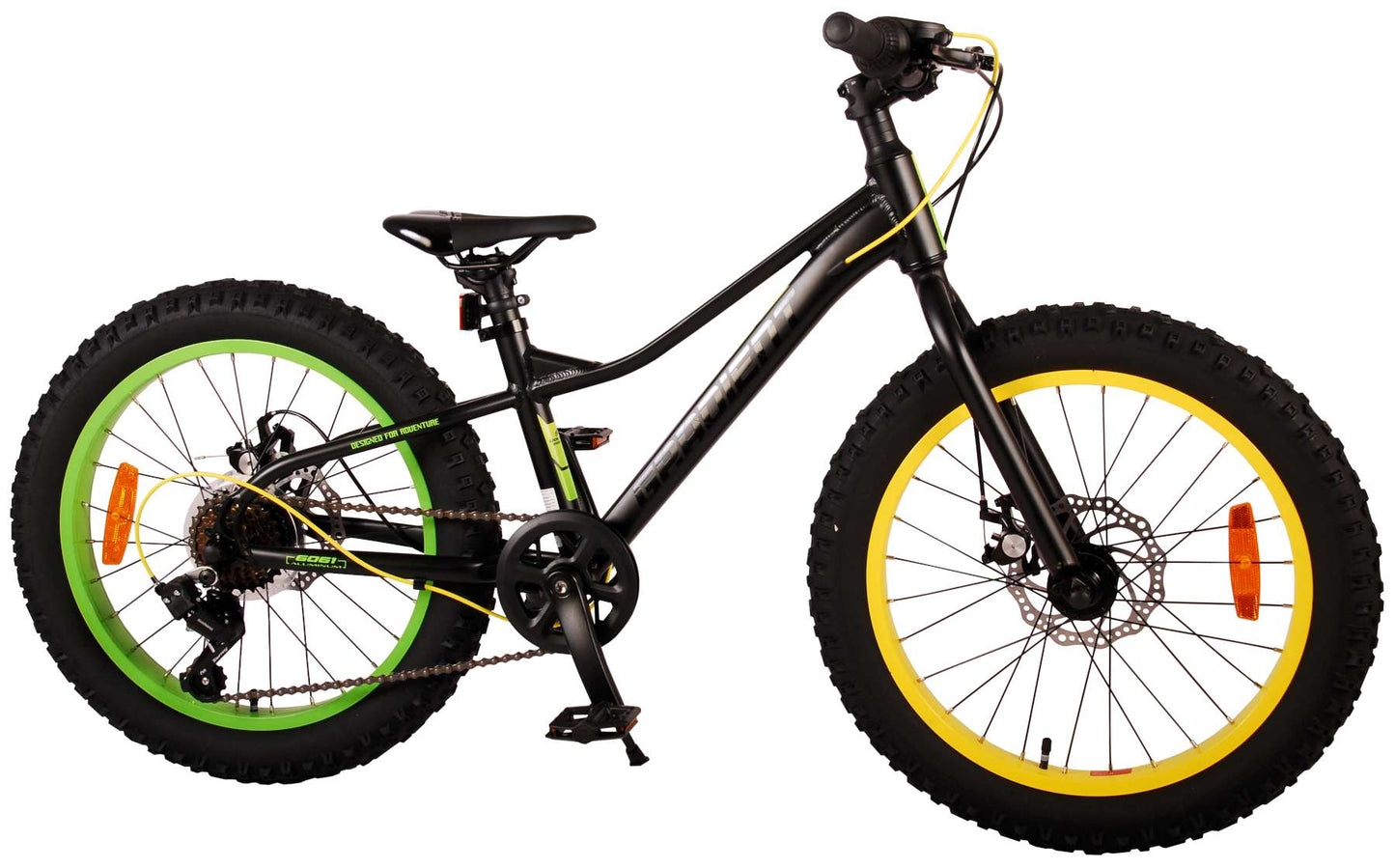 Bicycle per bambini a gradiente Vlatare - Boys - 20 pollici - Verde giallo nero - 6 velocità - Collezione Prime