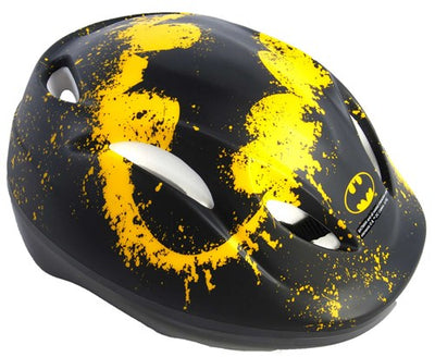 Casco de bicicleta de skate Batman Junigoud 52-56 cm de amarillo negro