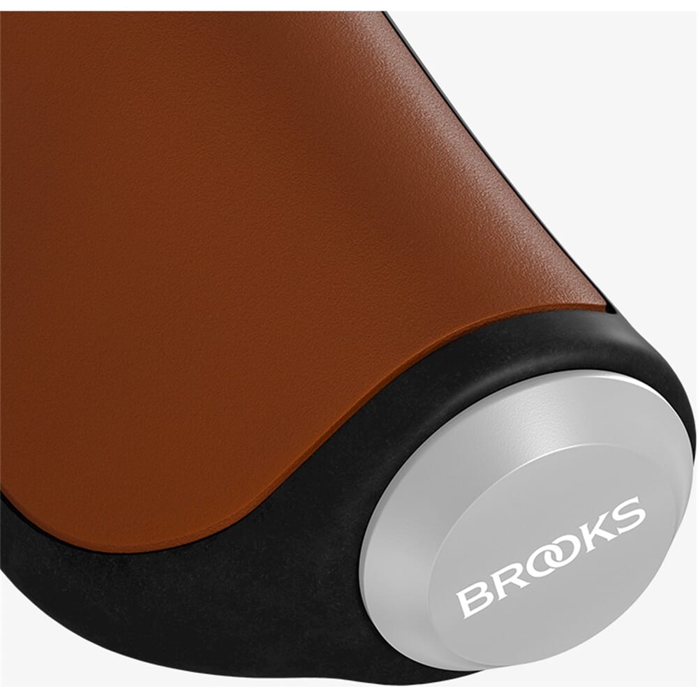 Brooks Handvatten Ergonomic Leather grip 100 130mm honey