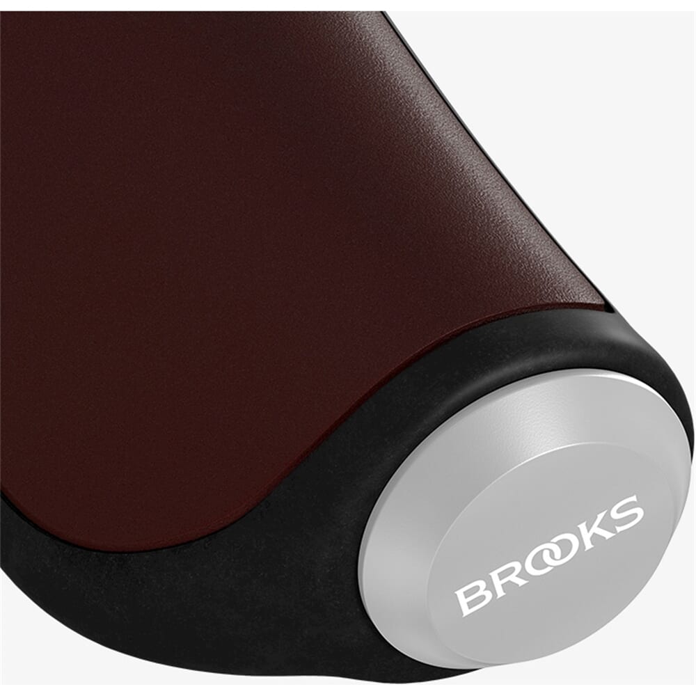 Brooks Handvatten Ergonomic Leather grip 130mm a.brown
