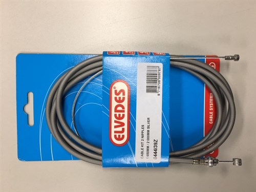 Elvedes Cable Uni 2 Nippels 2.35m Silver 6444 39Z
