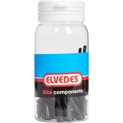 Elvedes Cable Hat Tip 5 mm PVC Black (50x) ELV2012106