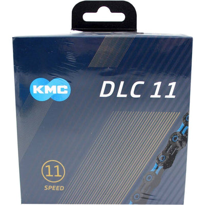 Cadena de bicicleta KMC DLC 11 - 118 enlaces - Black Black - extremadamente duradero - 243g