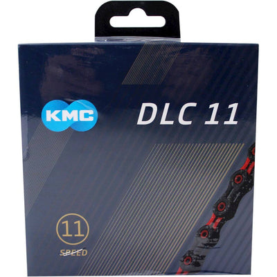 Cadena de bicicletas KMC DLC 11 118 Schakels - Negro rojo