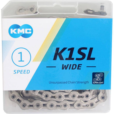 KMC Ketting K1SL 1 8 wide silver 100s