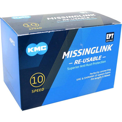 KMC MissingLink X10 R Silver EPT - 10 speed fietsketting - 40 stuks