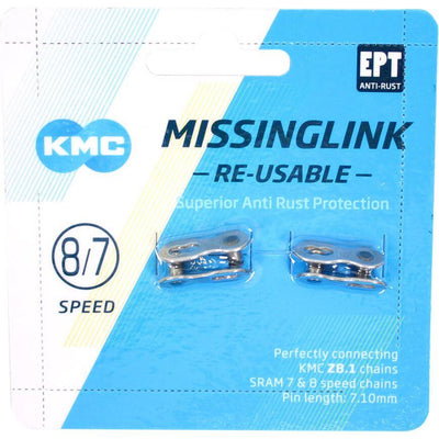 KMC Sluitschakel MissingLink 7 8R EPT zilver 7.10mm 7 8v(2)