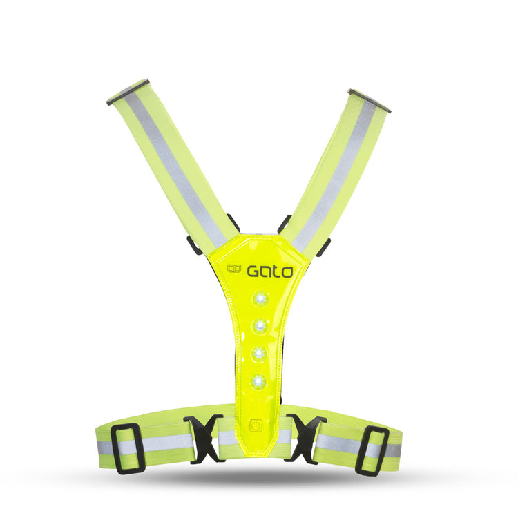 Gato Kids led safer vest neon yellow kids size