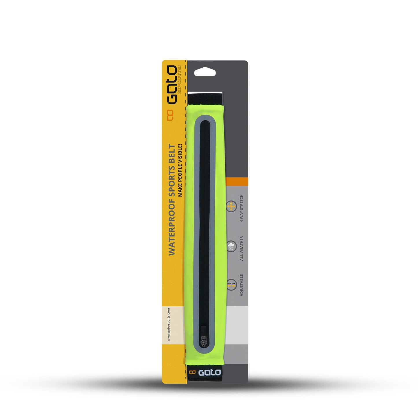 Gato Sport Belt NEON IMPRESION Amarillo