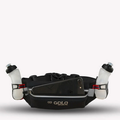 Outwet gato 2 flask belt hydration black one size