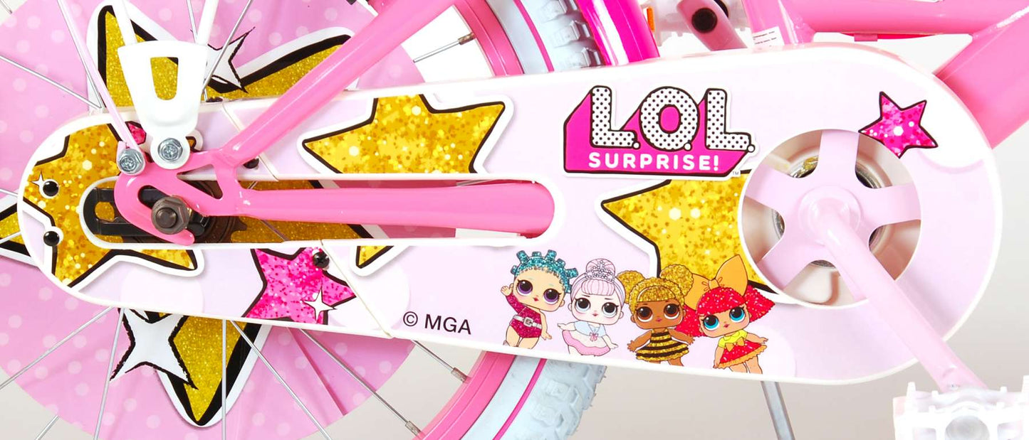 Lol sorpresa bicicleta para niños - niñas - 18 pulgadas - rosa - dos frenos de mano