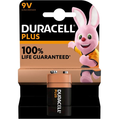 Duracell Plus alcalino 100% 9v 6lr61 ciascuno