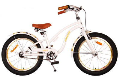 Volare Miracle Cruiser Bicycle para niños - Girls - 18 pulgadas - White - Prime Collection