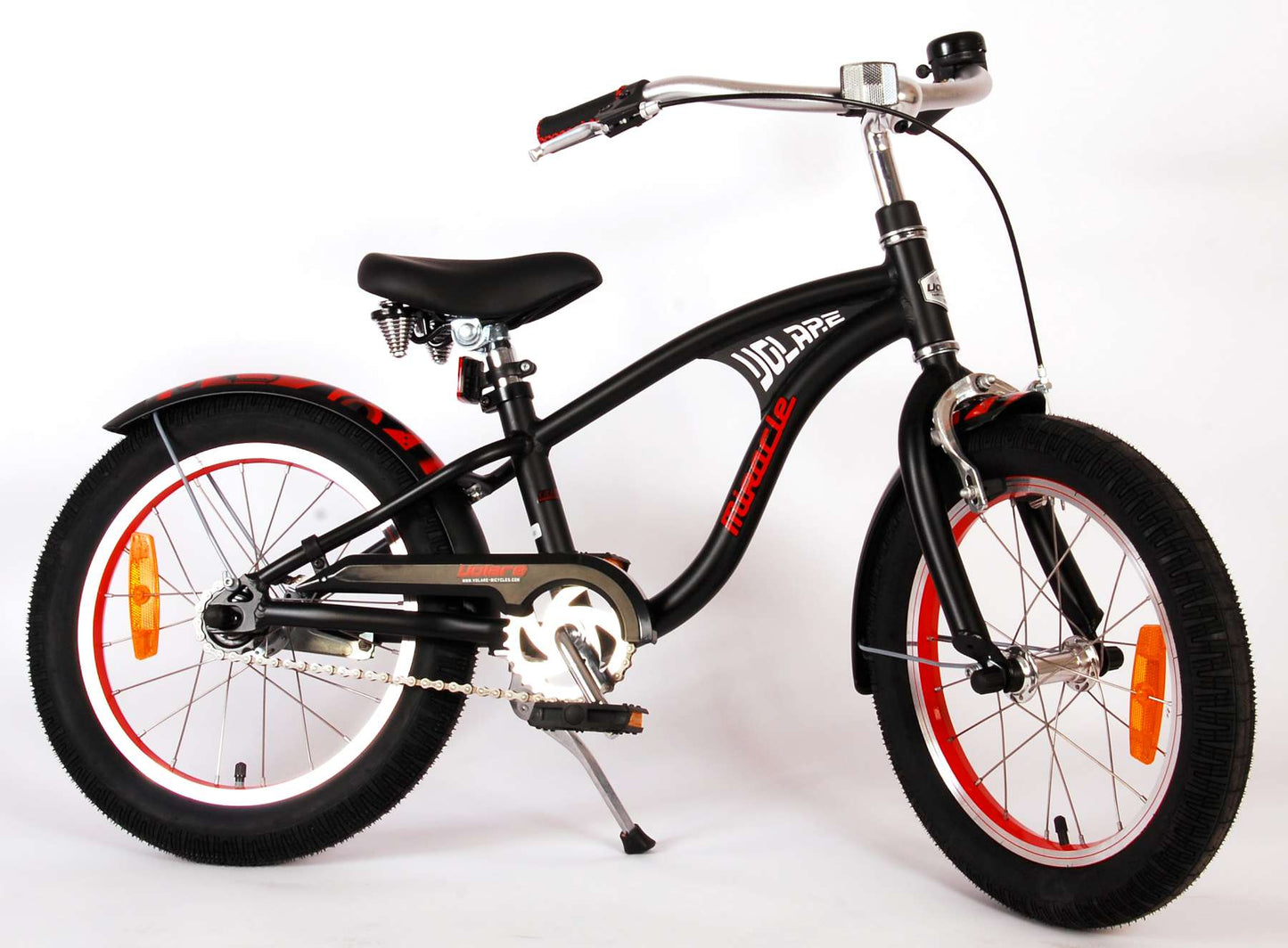 Bicycle per bambini di Miracle Miracle Cruiser - Boys - 16 pollici - Matt Black - Collezione Prime
