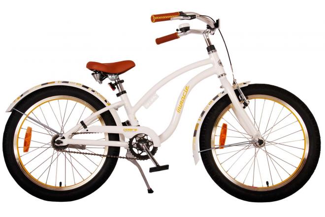 Volare Miracle Cruiser Bike para niños - Girls - 20 pulgadas - White - Prime Collection