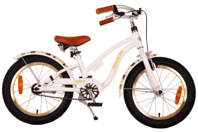 Volare Miracle Cruiser Bicycle para niños - Girls - 16 pulgadas - White - Prime Collection