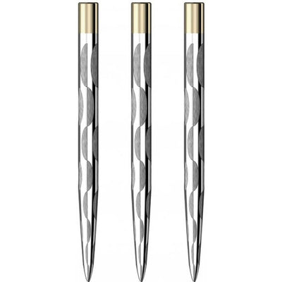 Mission Mission Laser Plus Solid Arc Tip Darts Points Silver 32 mm