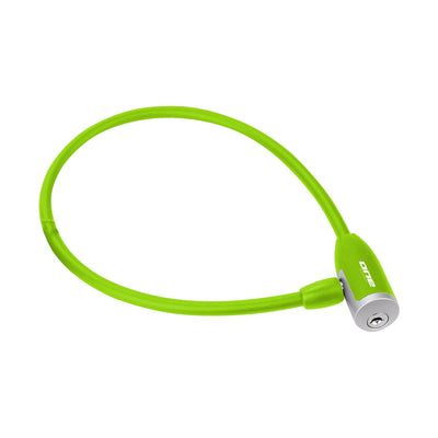 Una cerradura de cable de un cable 12.65 12 mm de 65 cm de verde