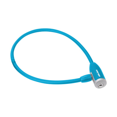 Una cerradura de cable de un solo cable 12.65 12 mm de 65 cm azul