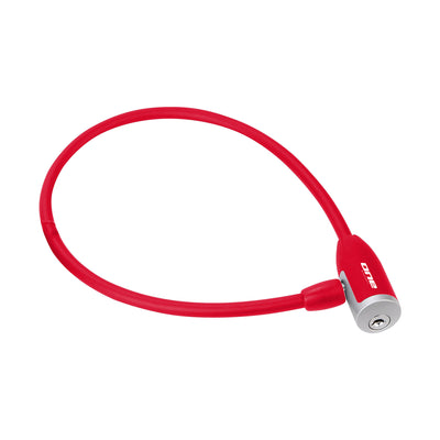 Una cerradura de cable de un cable 12.65 12 mm 65 cm rojo