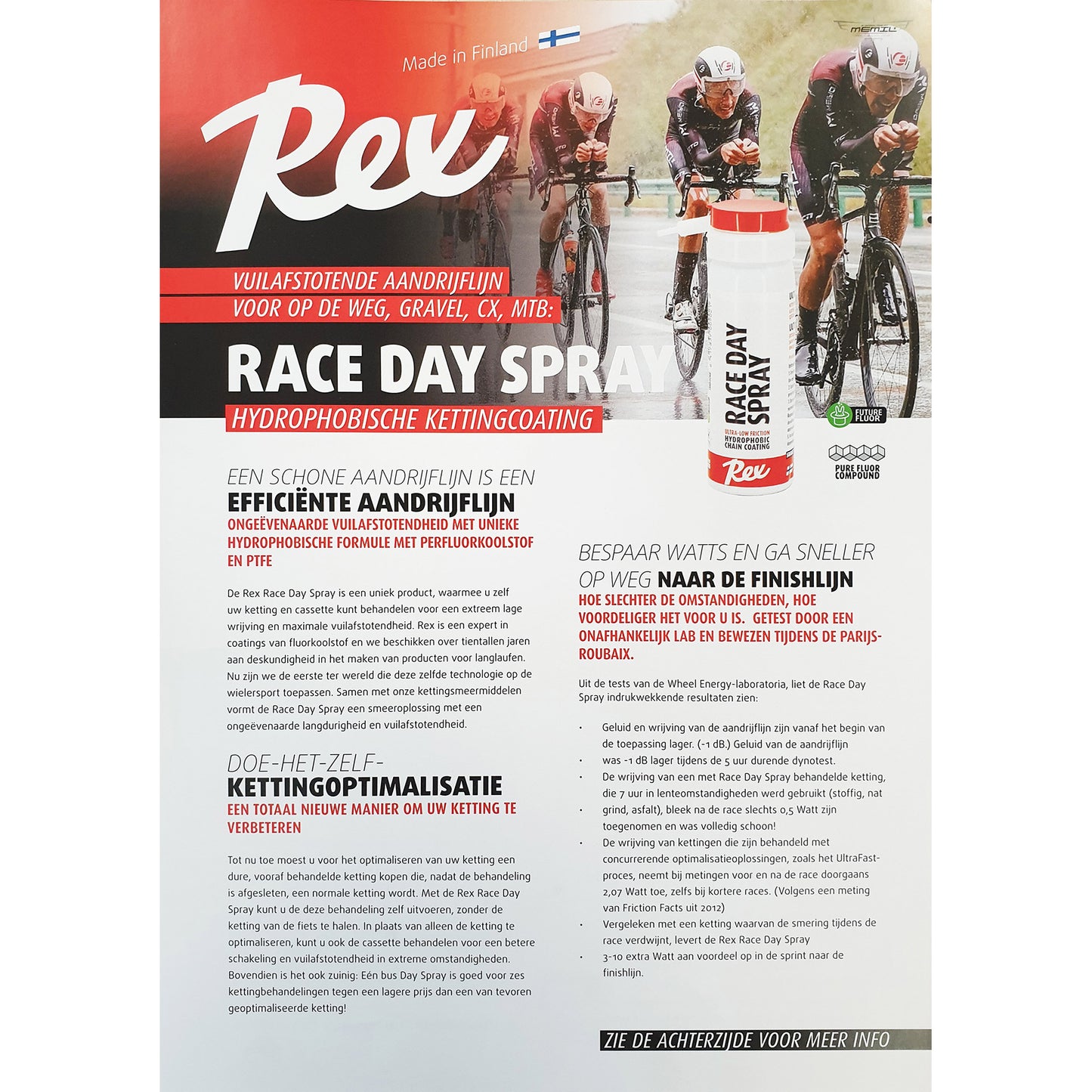 Rivestimento a catena idrofobe a spruzzo di Rex Race Day 40 ml