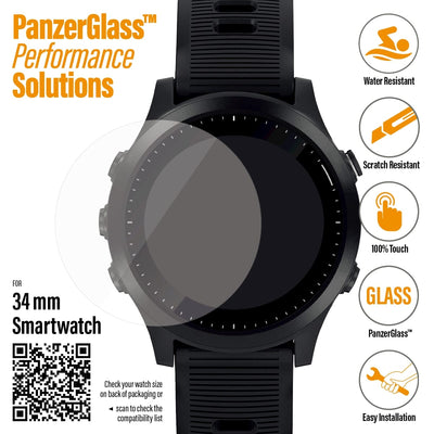 Protector de pantalla PanzergLass Smartwatch 34 mm