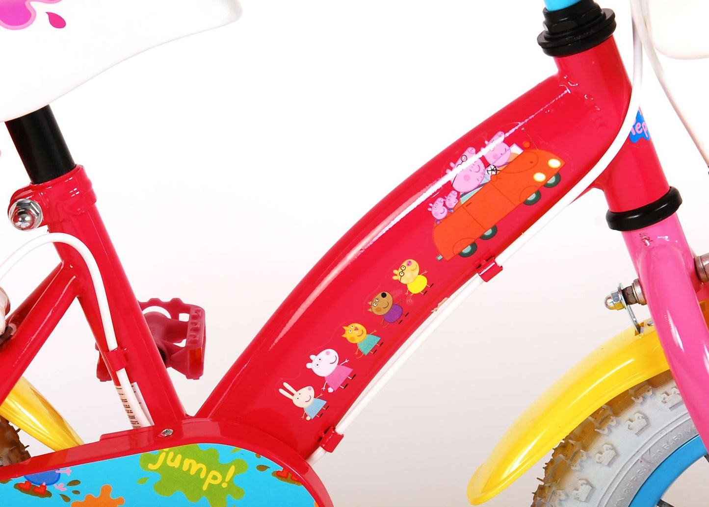 Peppa Pig Bicycle para niños - Niñas - 12 pulgadas - Pink - Dos frenos de mano