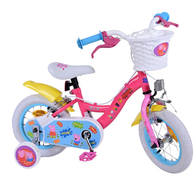 Bici per bambini Pig Pig Girls da 12 pollici freni a due mani rosa