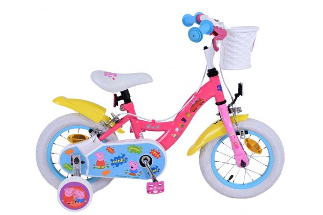 Peppa Pig Bike para bicicletas para niños de 12 pulgadas rosa dos frenos de mano