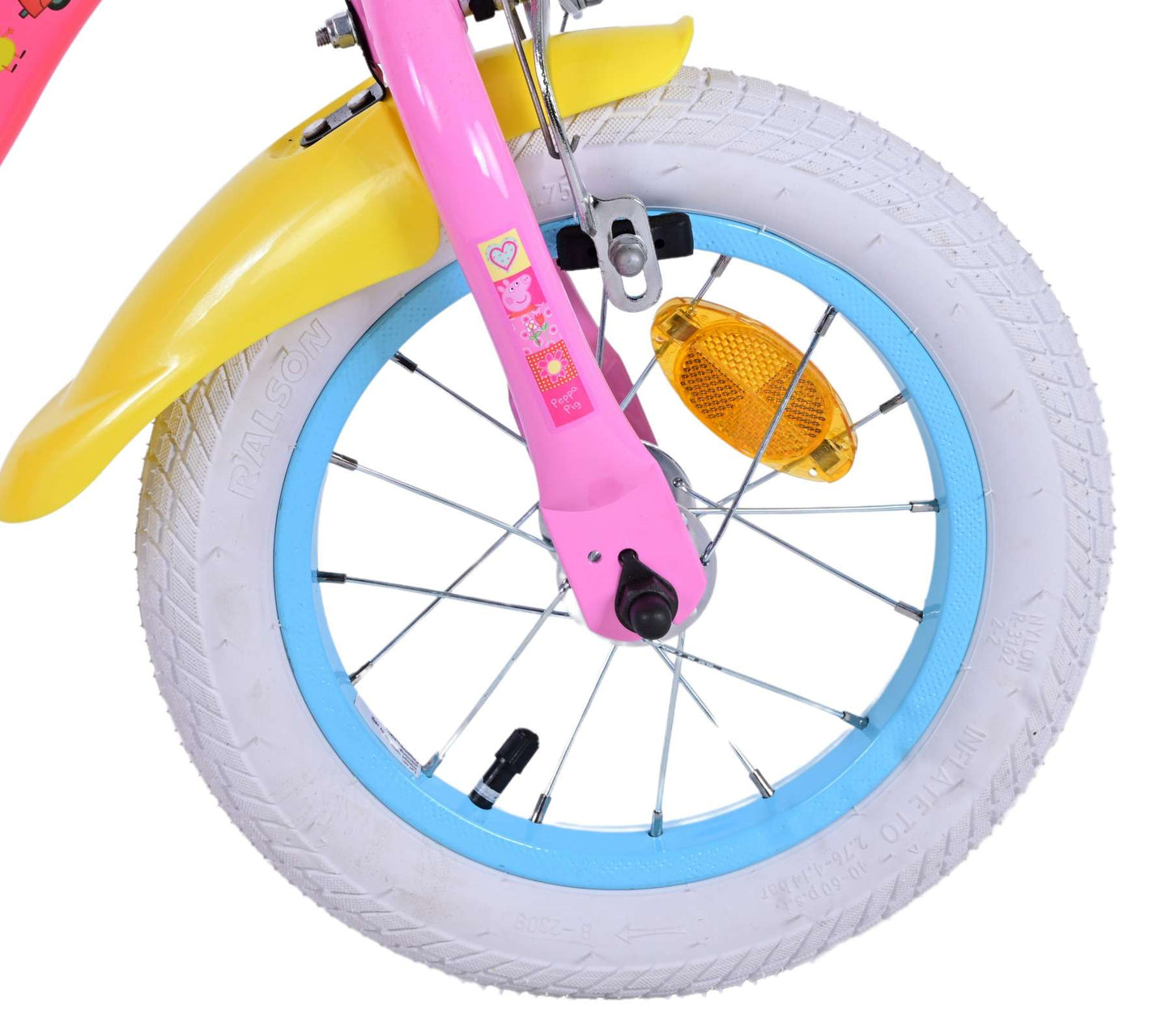 Peppa Pig Bike para bicicletas para niños de 12 pulgadas rosa dos frenos de mano