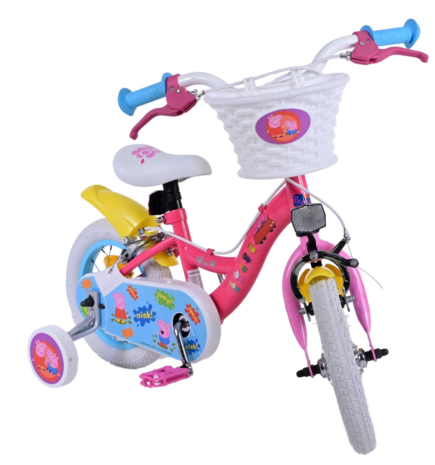 Peppa Pig Bike para bicicletas para niños de 12 pulgadas rosa dos frenos de mano