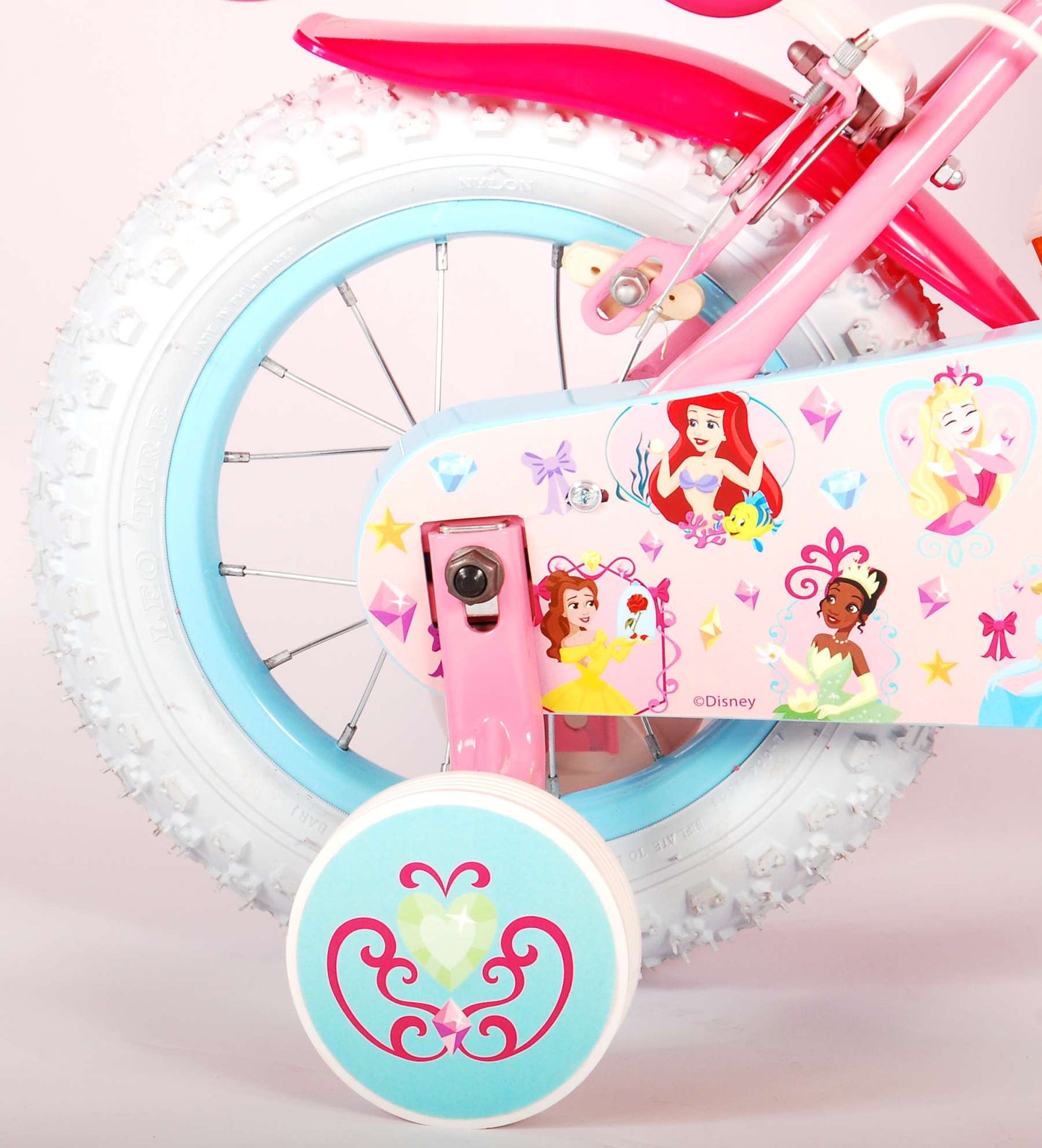 Disney Princess Kinderfiets - Meisjes - 12 inch - Roze - Twee Handremmen