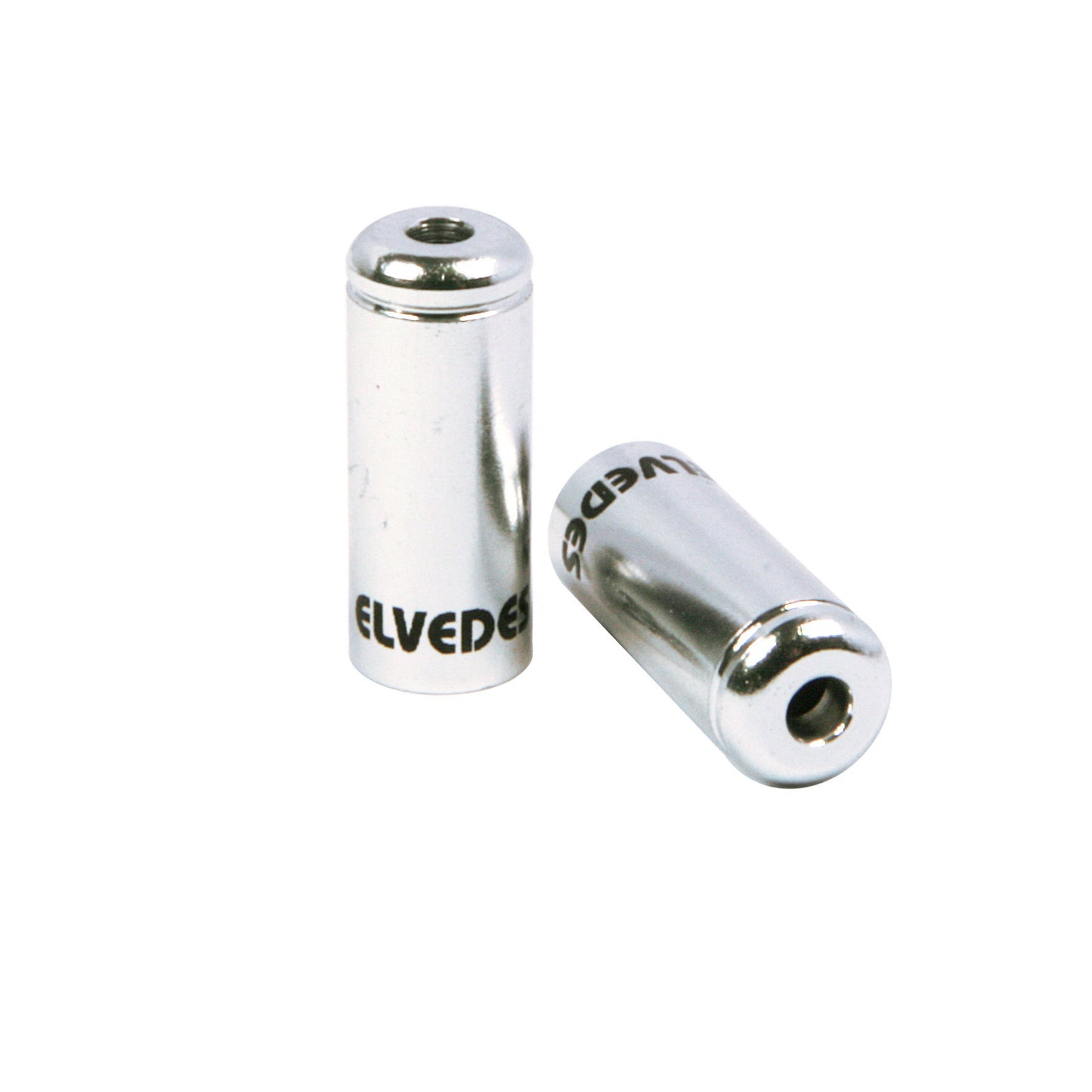 Elvedes Cappone per cavo 5 mm in alluminio argento (10st)