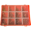 BOFIX 226600 Rango de cajas Anillos de cobre rojo de 12 compartimentos