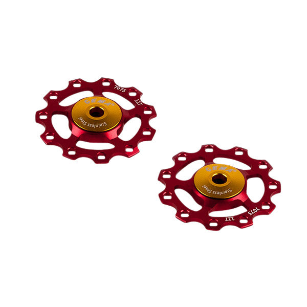 CEMA DERAALEUR SWIES ALU 9 10 11V RVS rosso