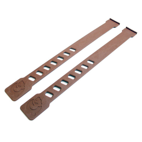 Conjunto de correas de pie marrón
