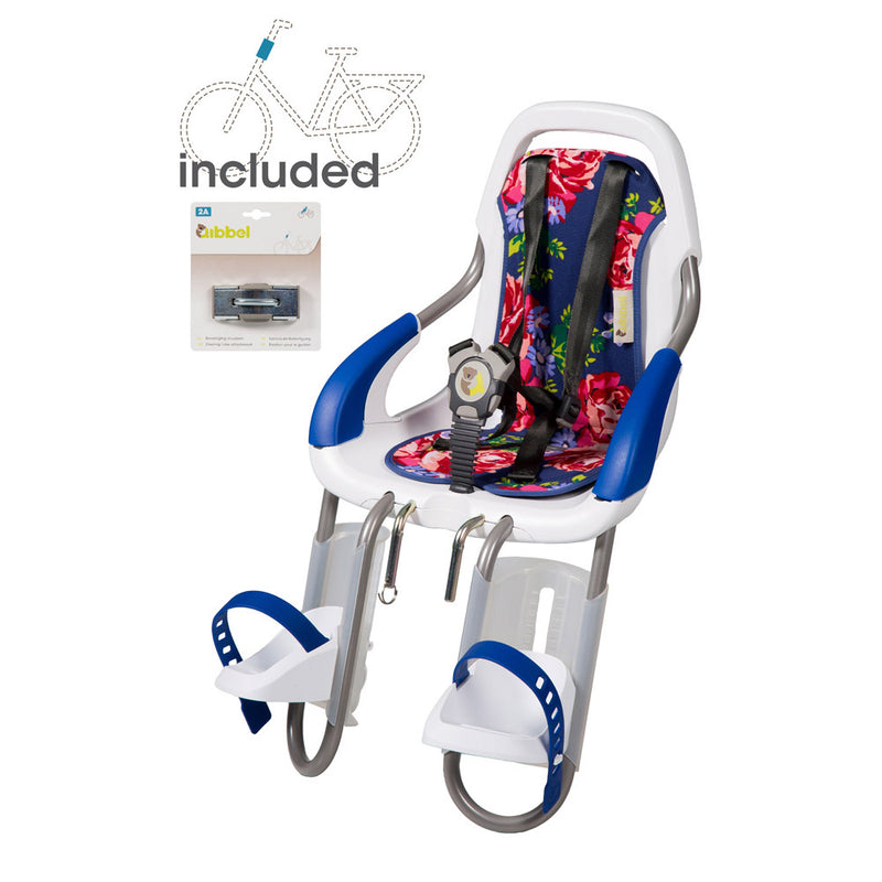 Asiento delantero de Qibbel togo tloem blanca flor rosa azul