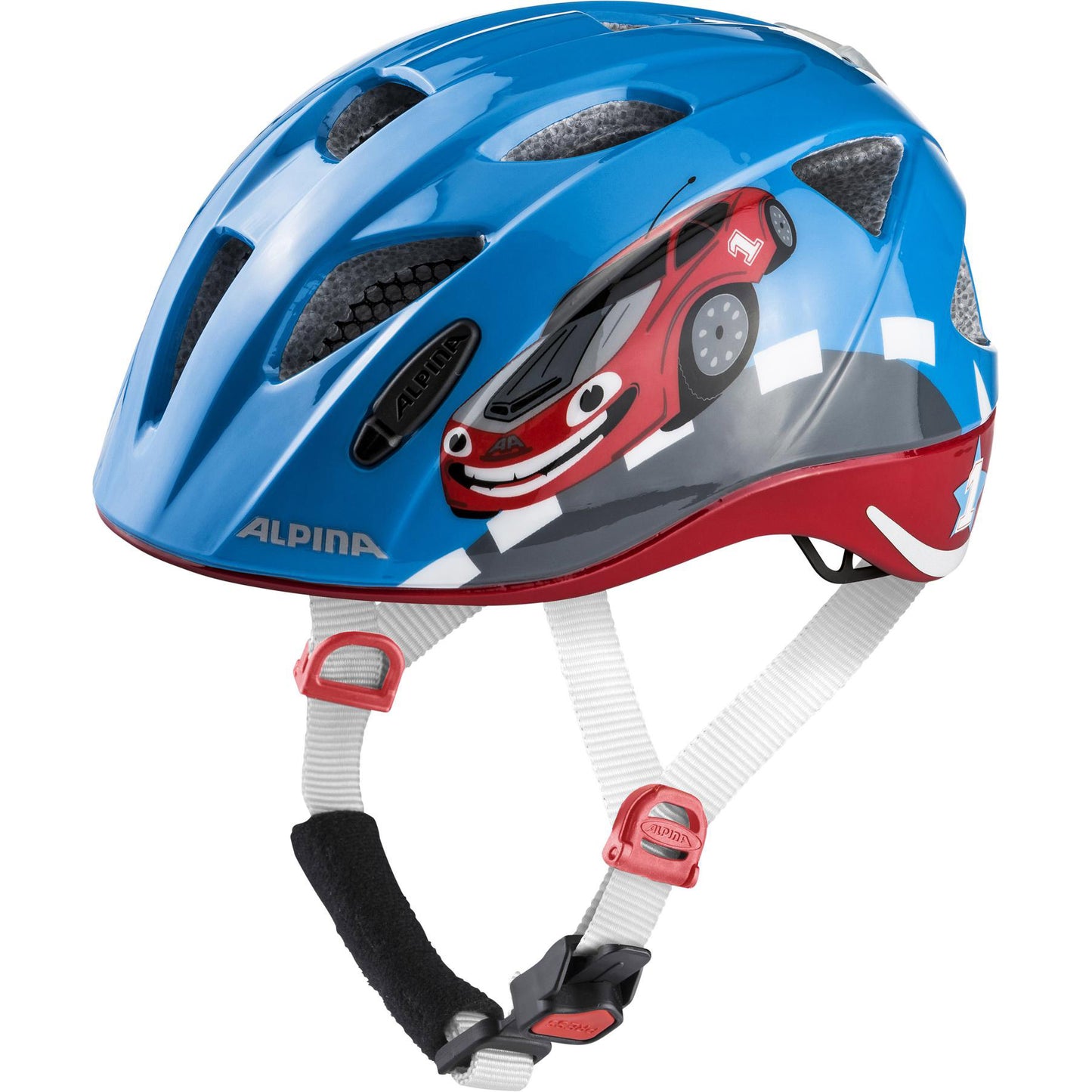 Olympic sportswear Sports kinderhelm Ximo Flash Red Car 47-51 glans