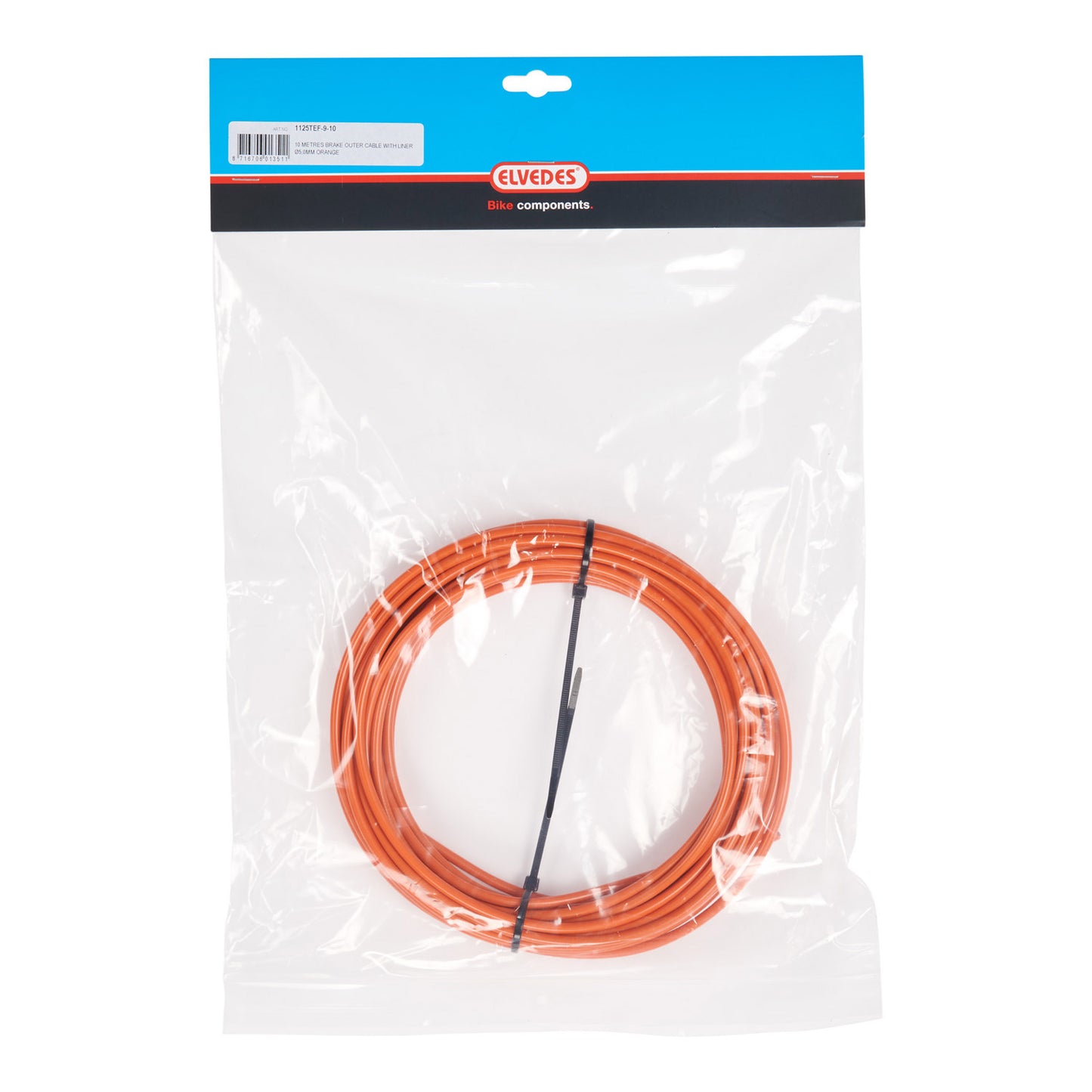 Elvedes Cable exterior de freno 5mm (10m)forro naranja 1125TEF-9-10