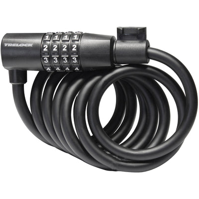 Trelock SK108 Código de bloqueo del cable espiral 180 8 mm negro