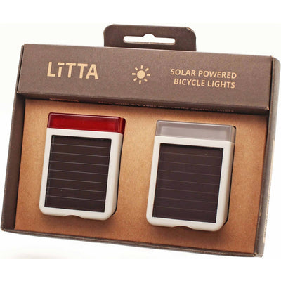 Set di illuminazione Litta LED su energia solare nuvolosa bianca